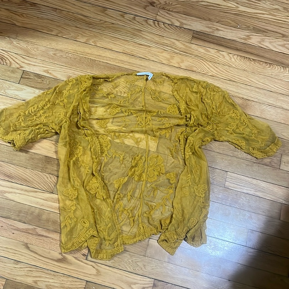 Gold Lace Kimono